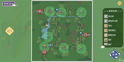 森林游戏，地图资源攻略与全图指南